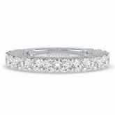 Celestial 1.48 Carat Round VVS1 Full Eternity Lab-Grown Wedding Band in 18K White Gold