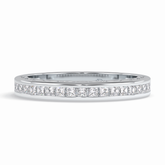 Sequel Princess VVS Lab-Grown Pave Wedding Band in 18K Gold