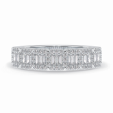 Regalia 0.46 Carat Baguette VS1 Lab-Grown Wedding Band in 18K White Gold