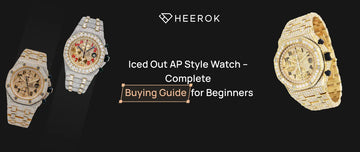 Iced out AP style watch complete buying guide for beginners featuring luxury diamond-studded watches with fully iced out design