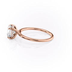 Radiant Glory 3.02 Carat VVS Lab-Grown Hidden Halo Engagement Ring in 18K Gold