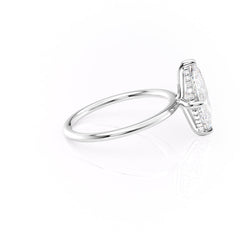 Aria Dazzle 1.87 Carat VVS Lab-Grown Marquise Hidden Halo Engagement Ring in 18K White Gold Right View