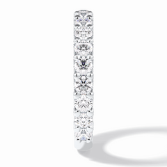 Celestial 1.48 Carat Round VVS1 Full Eternity Lab-Grown Wedding Band in 18K White Gold