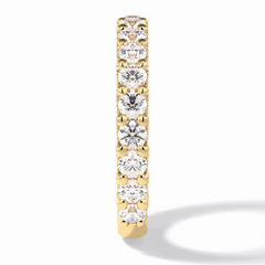 Celestial 1.48 Carat Round VVS1 Full Eternity Lab-Grown Wedding Band in 18K Yellow Gold