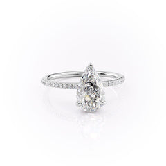 Eternal Blossom 3.00 Carat VVS1 Lab-Grown Hidden Halo Pave Engagement Ring in 18K White Gold Right View