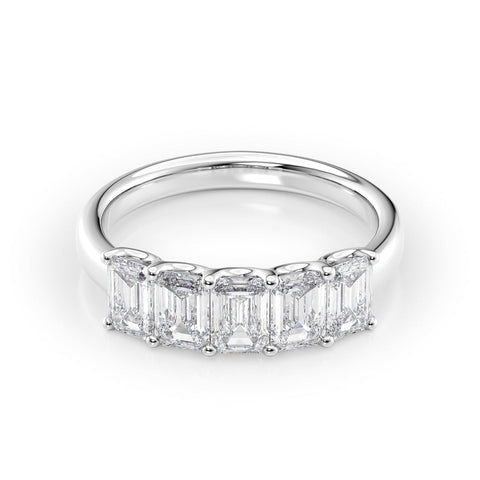 Orien Brilliance 2 Carat VVS Lab-Grown Half-Eternity Ring in 18K Gold