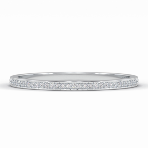Gleam Round VVS Lab-Grown Eternity Wedding Band in 18K Gold