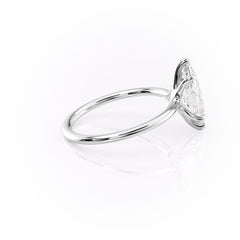Graceful Marquise 2.04 Carat VVS1 Lab-Grown Solitaire Engagement Ring in 18K White Gold Right Side View