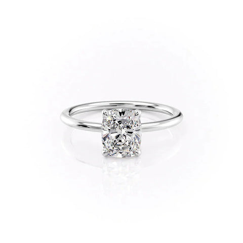 Imperial Grace 2.10 Carat VVS Lab‑Grown Elongated Cushion Solitaire Engagement Ring in 18K Gold