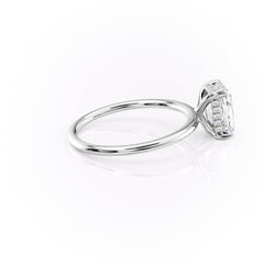 Ivy Crest 1.41 Carat VVS Lab-Grown Radiant Hidden Halo Engagement Ring in 18K White Gold Right View