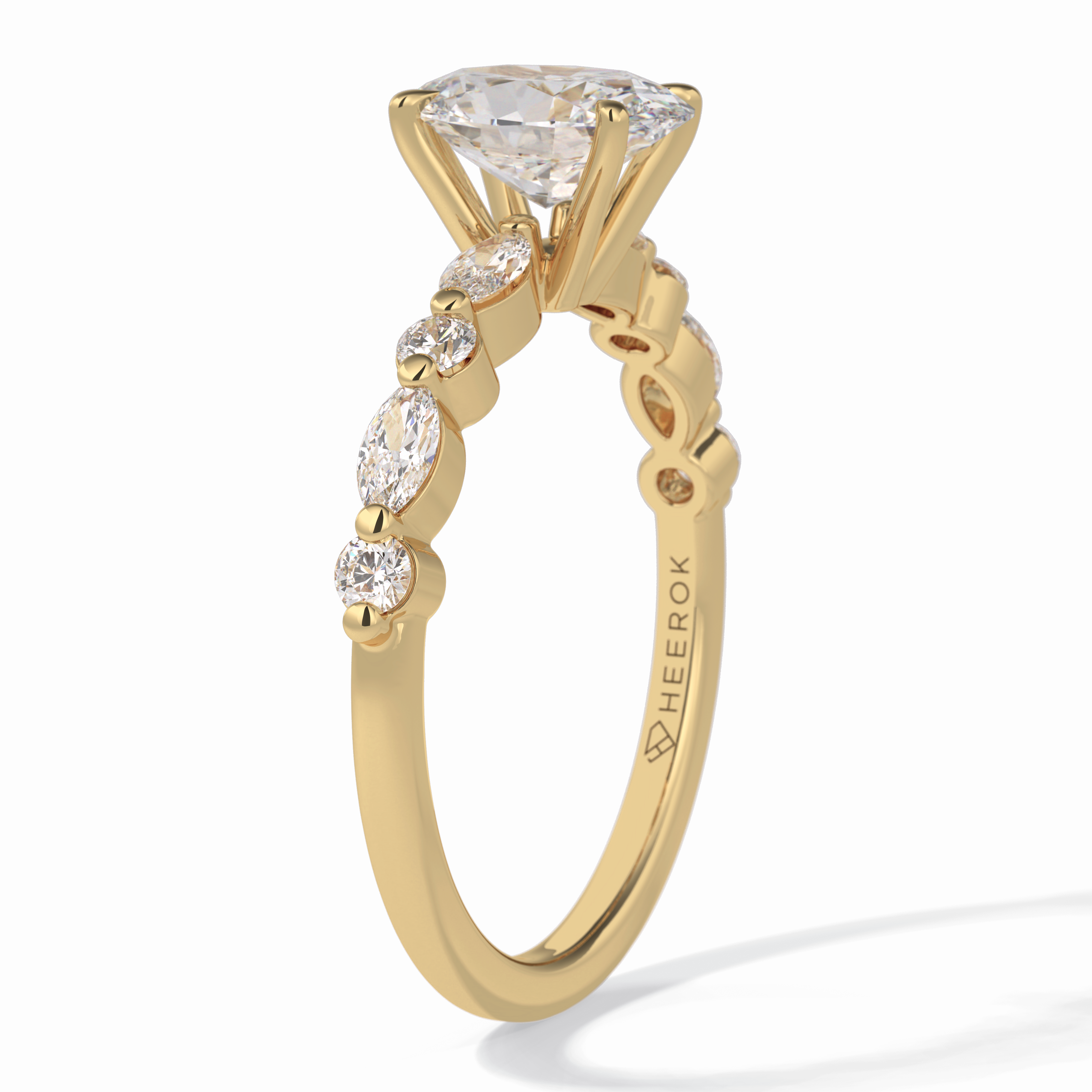 Luminous Grace 1.00 Carat Oval VS1 Lab-Grown Solitaire Engagement Ring in 18K Gold