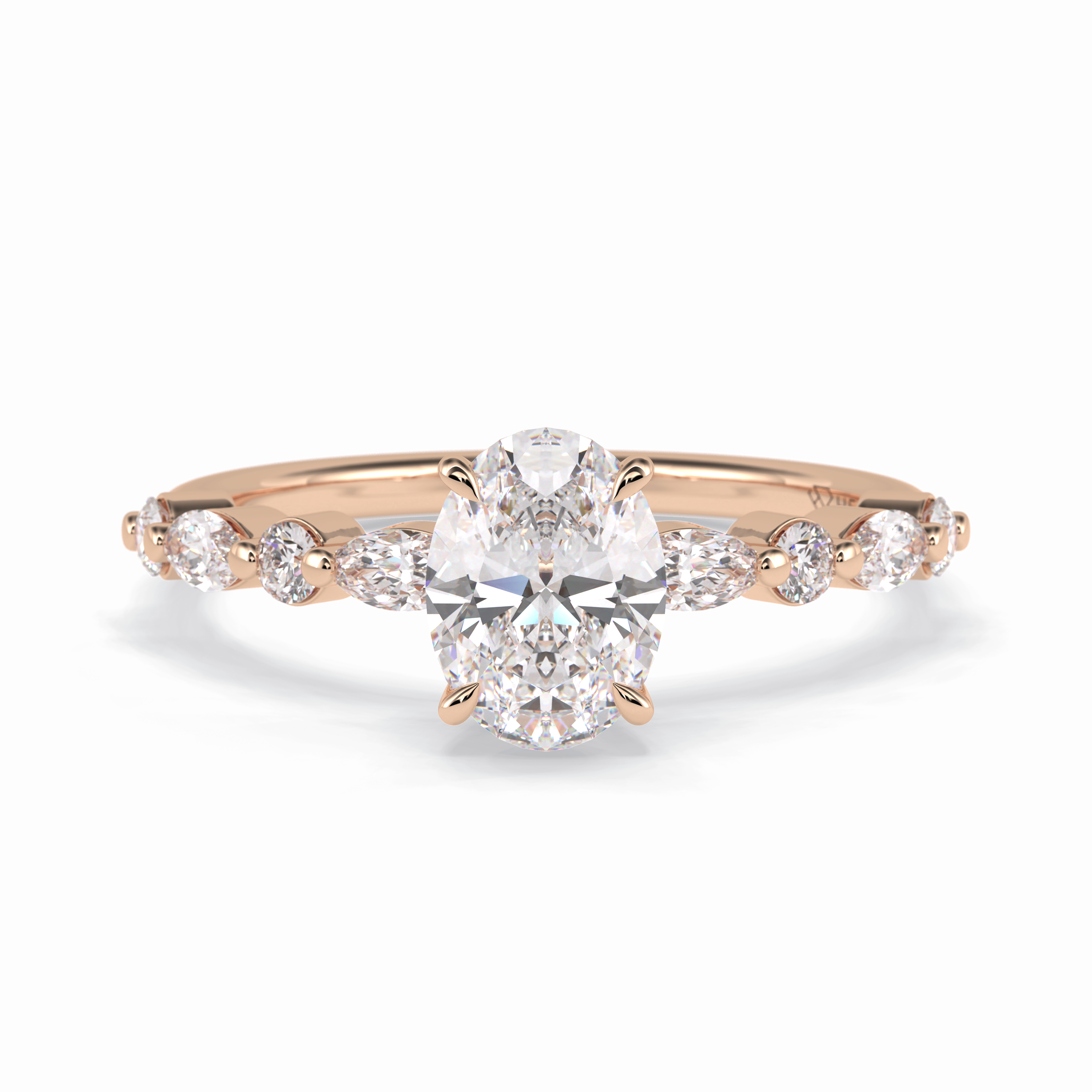 Luminous Grace 1.00 Carat Oval VS1 Lab-Grown Solitaire Engagement Ring in 18K Gold