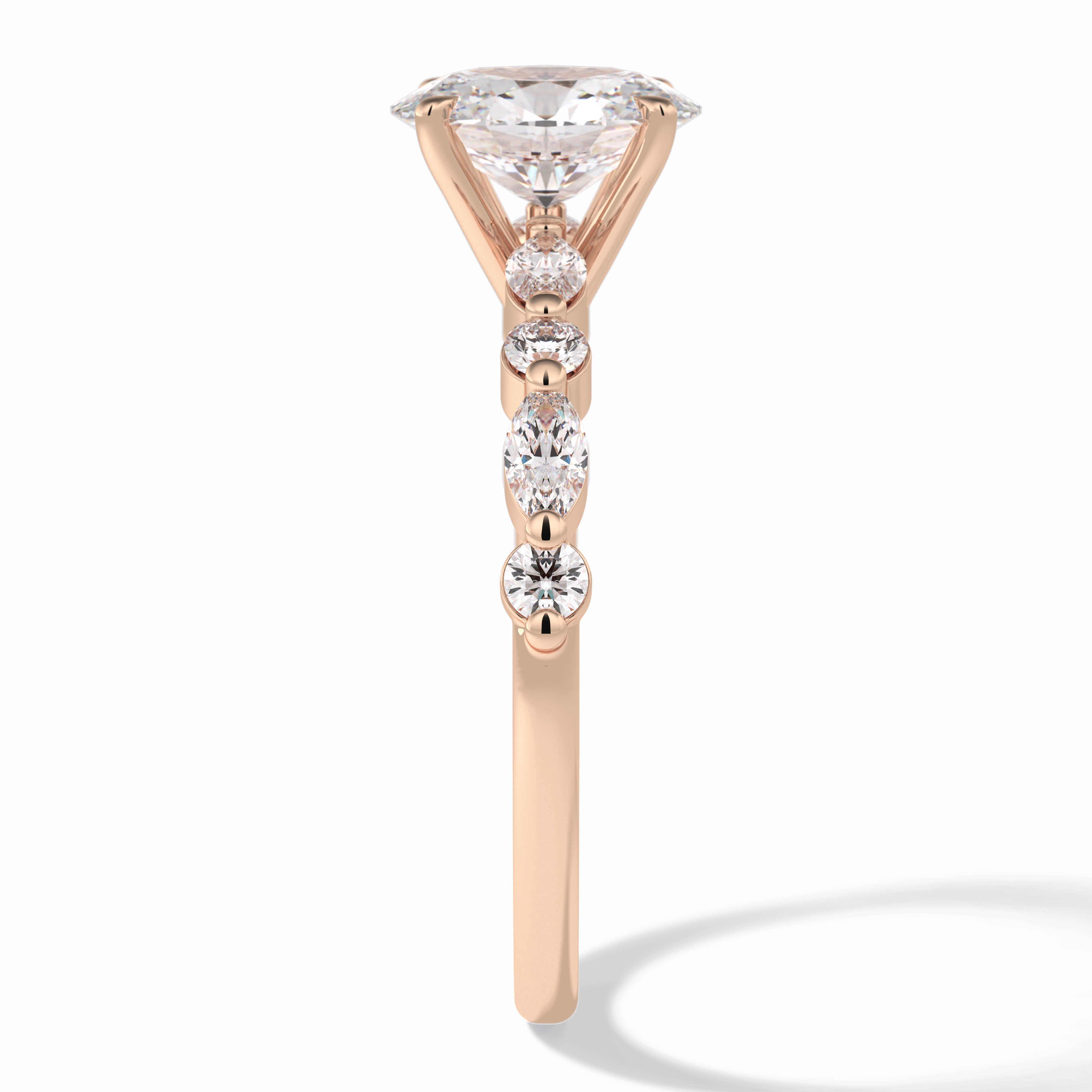 Luminous Grace 1.00 Carat Oval VS1 Lab-Grown Solitaire Engagement Ring in 18K Gold