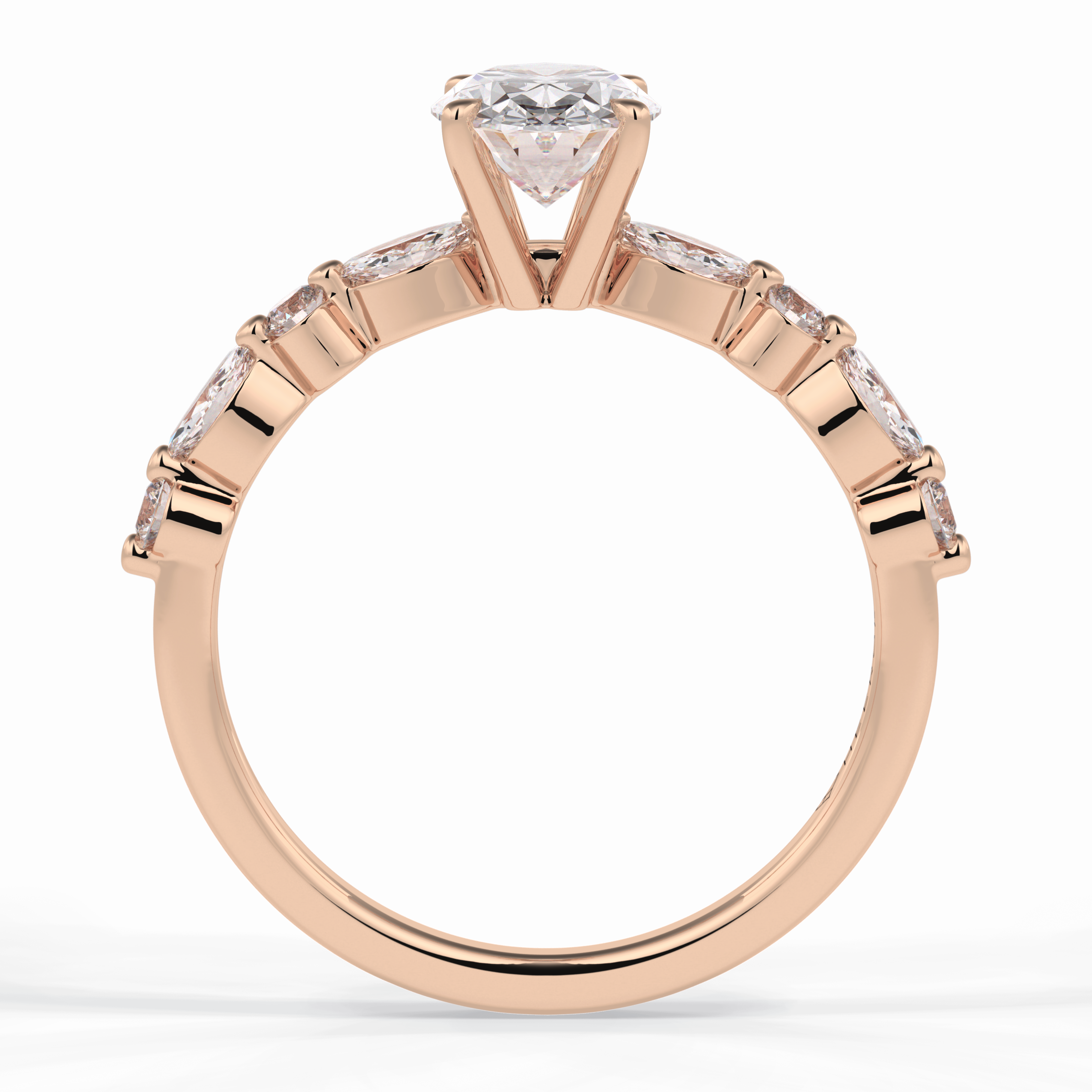 Luminous Grace 1.00 Carat Oval VS1 Lab-Grown Solitaire Engagement Ring in 18K Gold