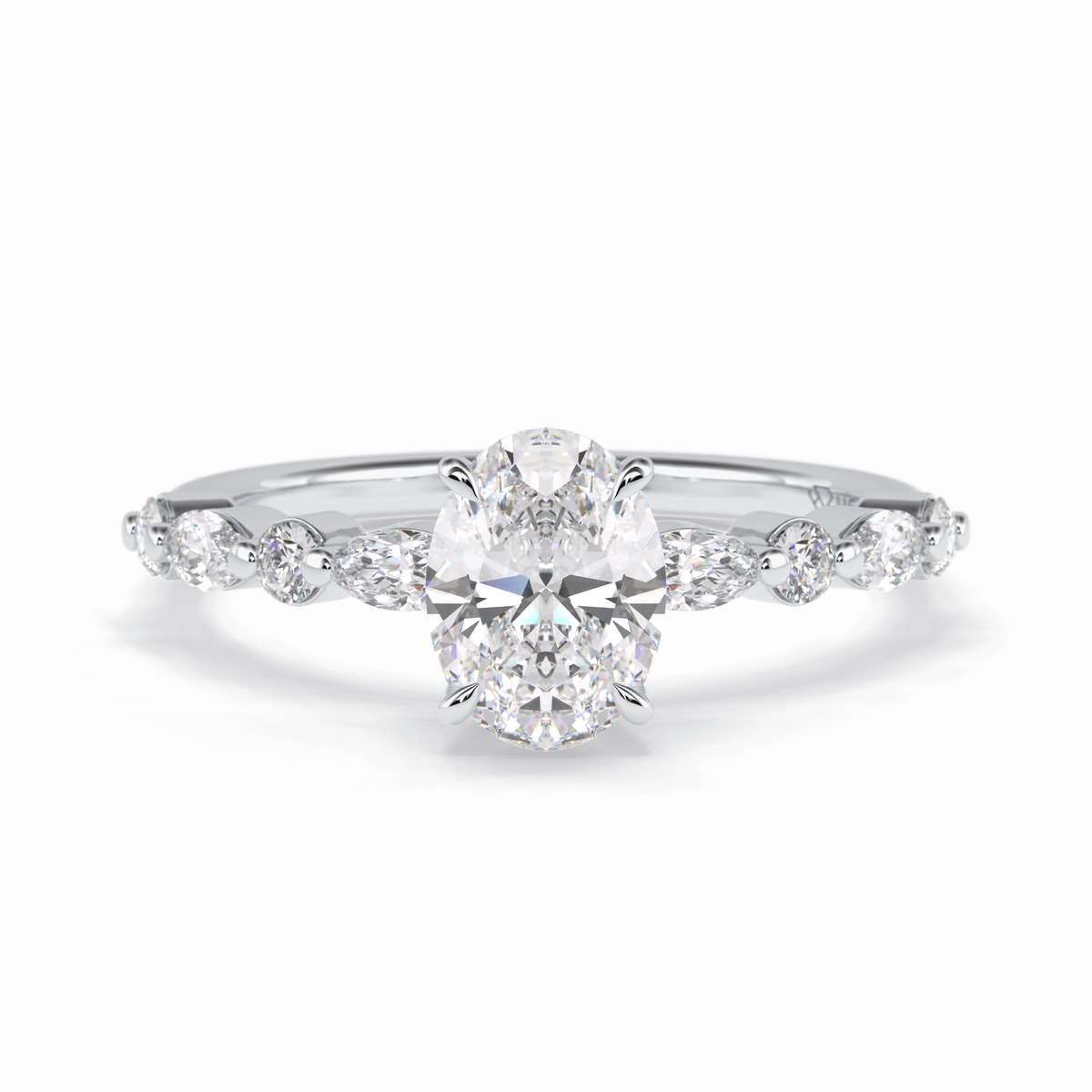 Luminous Grace 1.00 Carat Oval VS1 Lab-Grown Solitaire Engagement Ring in 18K Gold