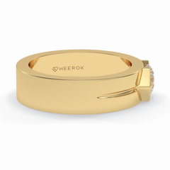 Monarch 0.59 Carat Round VS1 Lab-Grown Solitaire Engagement Ring in 18K Gold