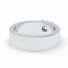 Monarch 0.59 Carat Round VS1 Lab-Grown Solitaire Engagement Ring in 18K Gold