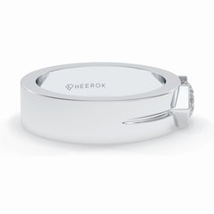 Monarch 0.59 Carat Round VS1 Lab-Grown Solitaire Engagement Ring in 18K Gold