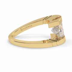 Vertex 2.07 Carat Princess VS1 Lab-Grown Solitaire Engagement Ring in 18K Gold