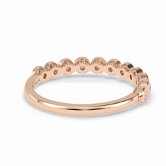 Harmony 0.27 Carat Round VVS Lab-Grown Half Eternity Wedding Band in 18K Gold