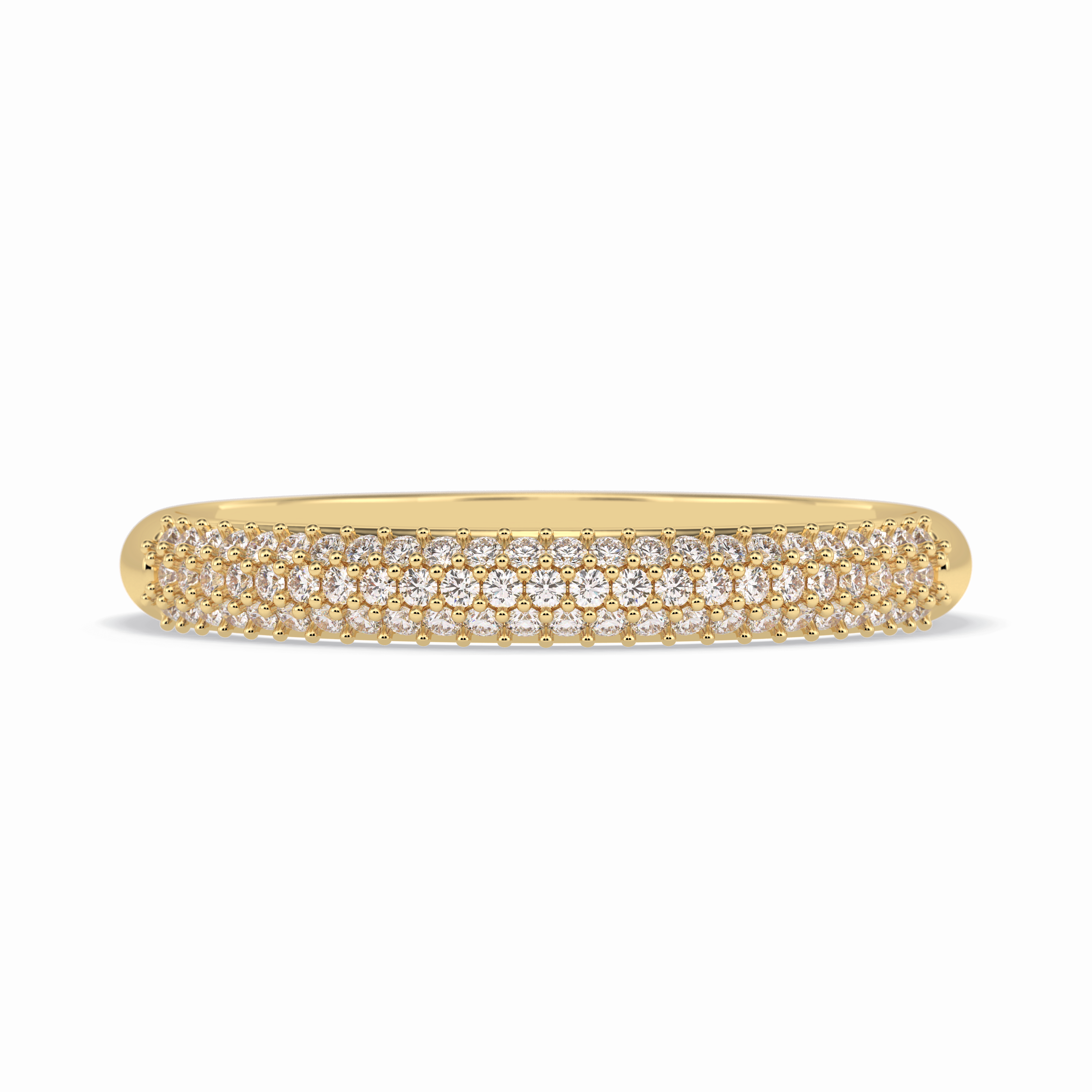 Lumina 0.27 Carat Round VS1 Lab-Grown Wedding Band in 18K Yellow Gold