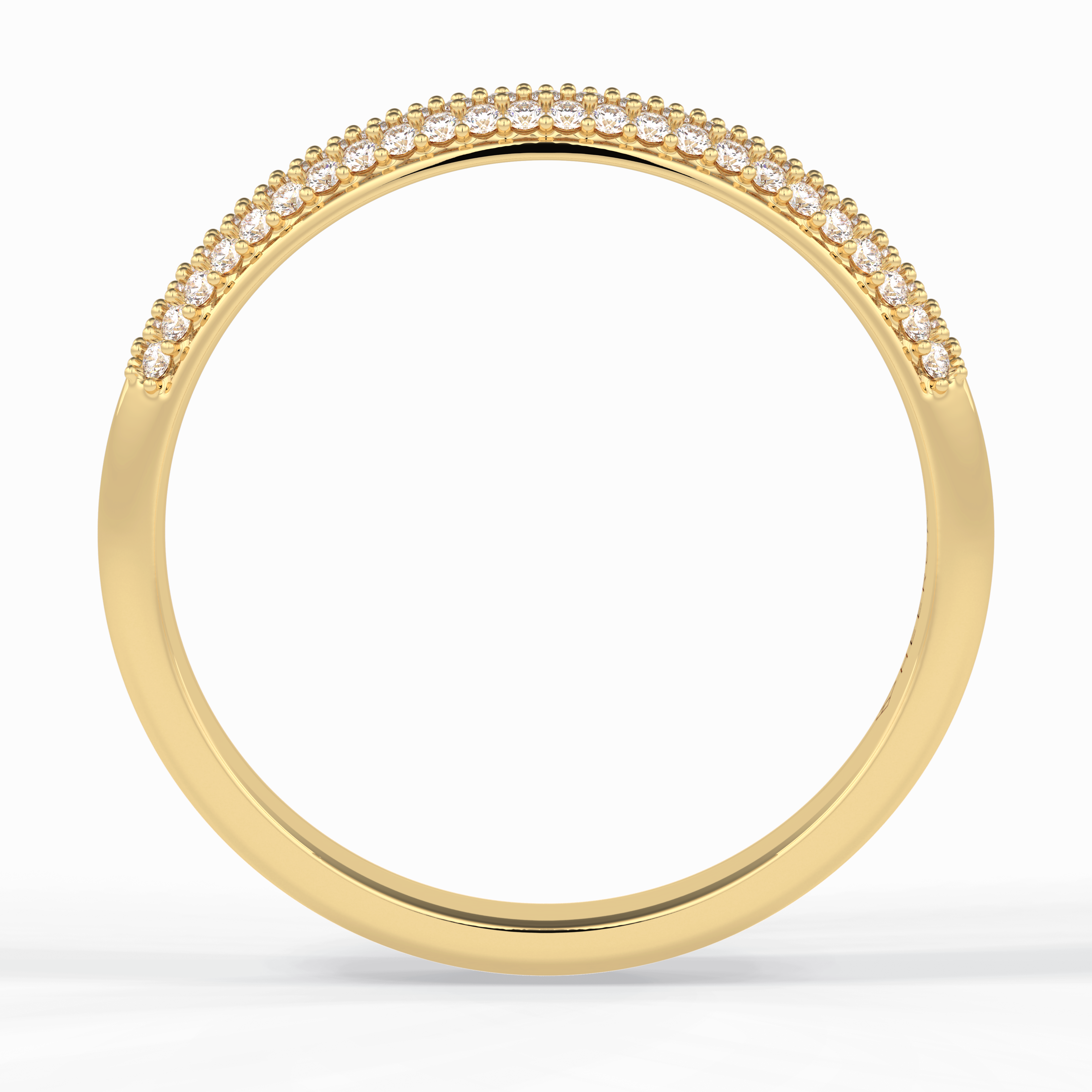 Lumina 0.27 Carat Round VS1 Lab-Grown Wedding Band in 18K Yellow Gold