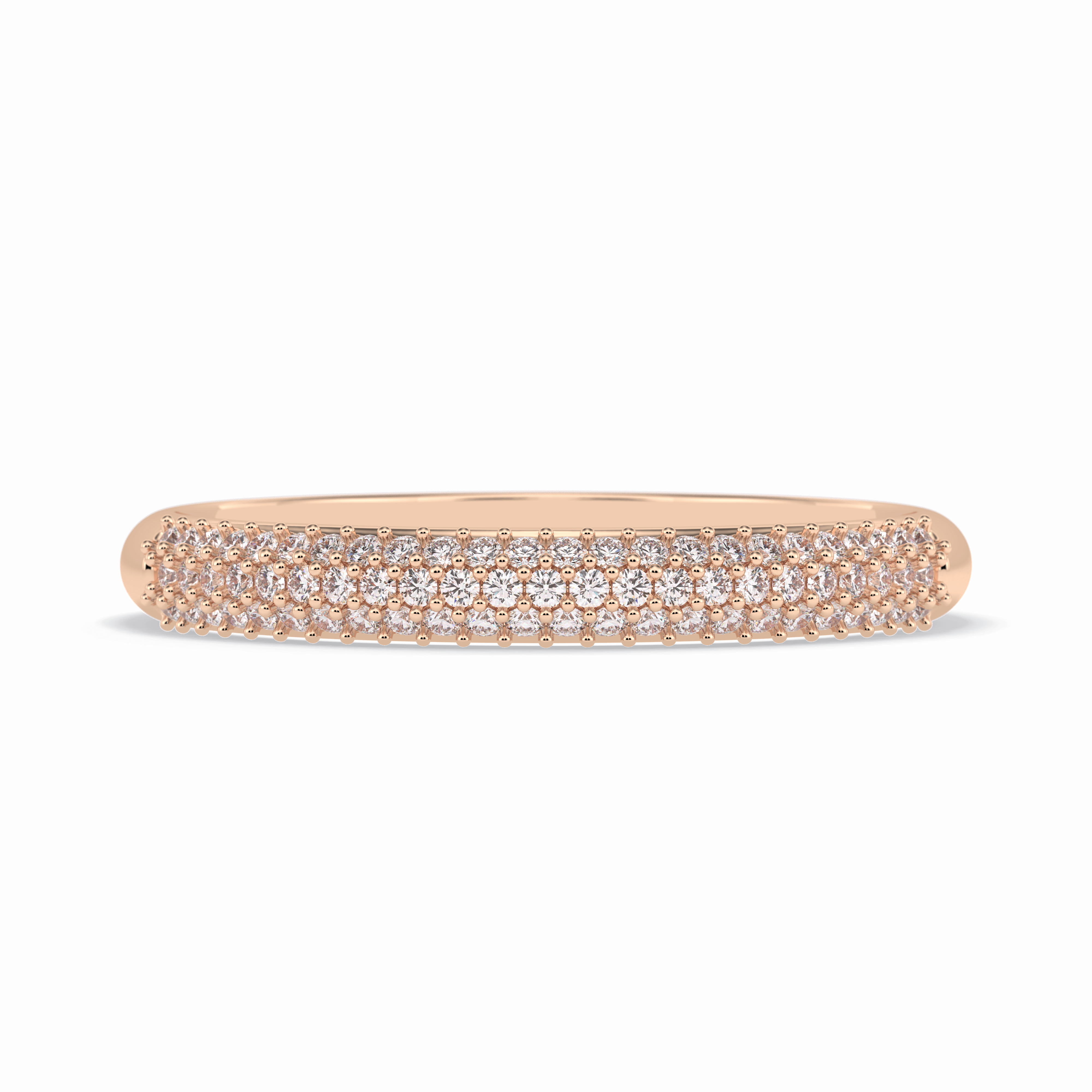 Lumina 0.27 Carat Round VS1 Lab-Grown Wedding Band in 18K Rose Gold