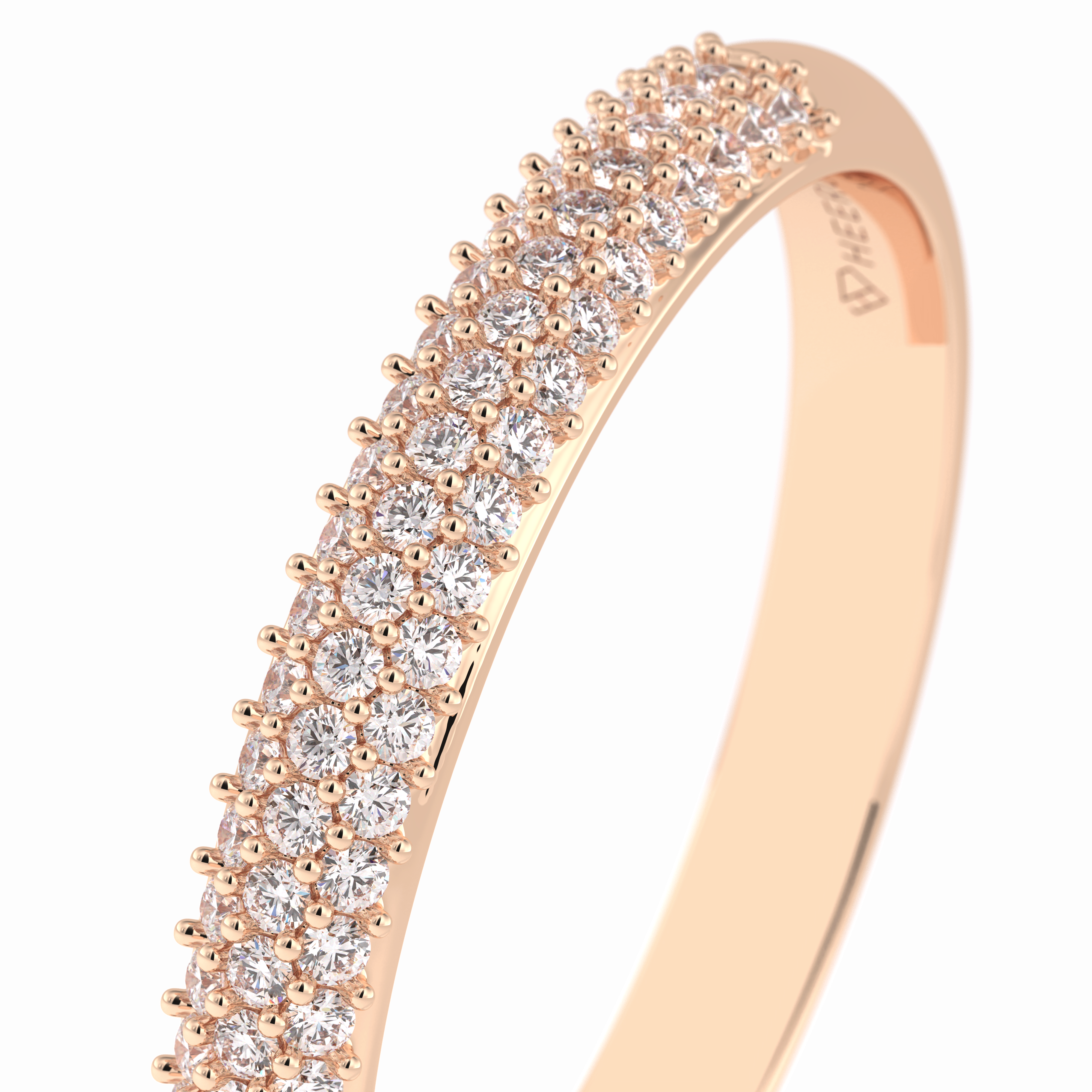 Lumina 0.27 Carat Round VS1 Lab-Grown Wedding Band in 18K Rose Gold