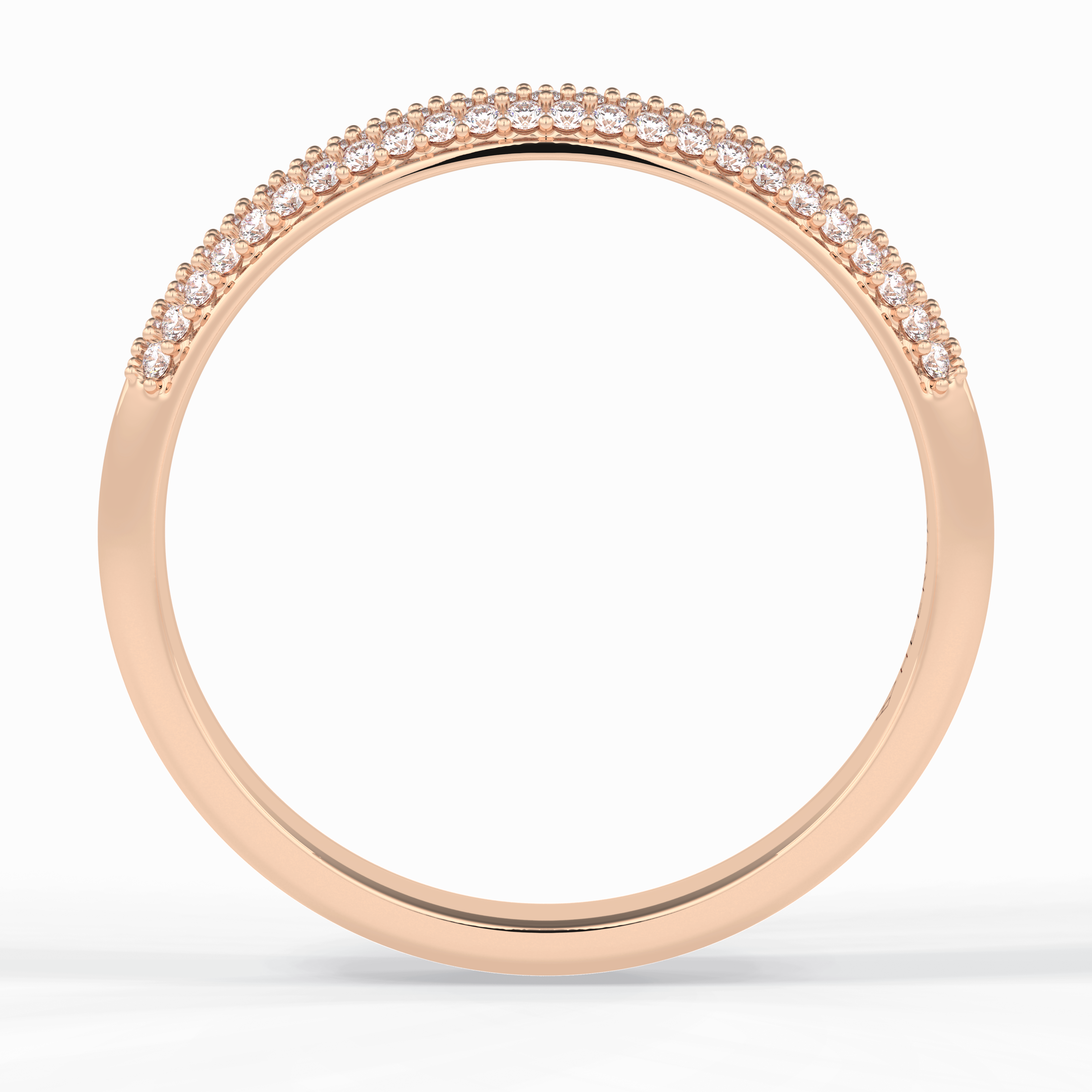 Lumina 0.27 Carat Round VS1 Lab-Grown Wedding Band in 18K Rose Gold