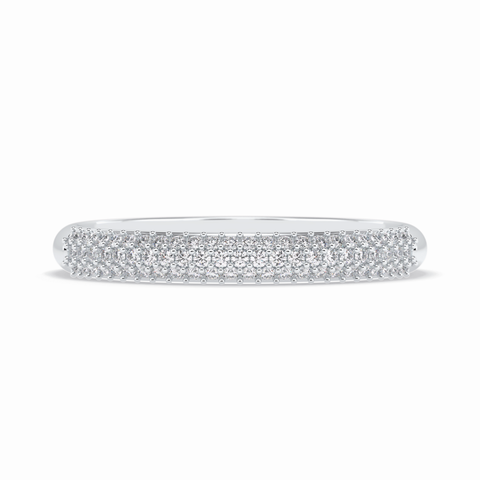 Lumina 0.27 Carat Round VVS1 Lab-Grown Eternity Wedding Band in 18K Gold