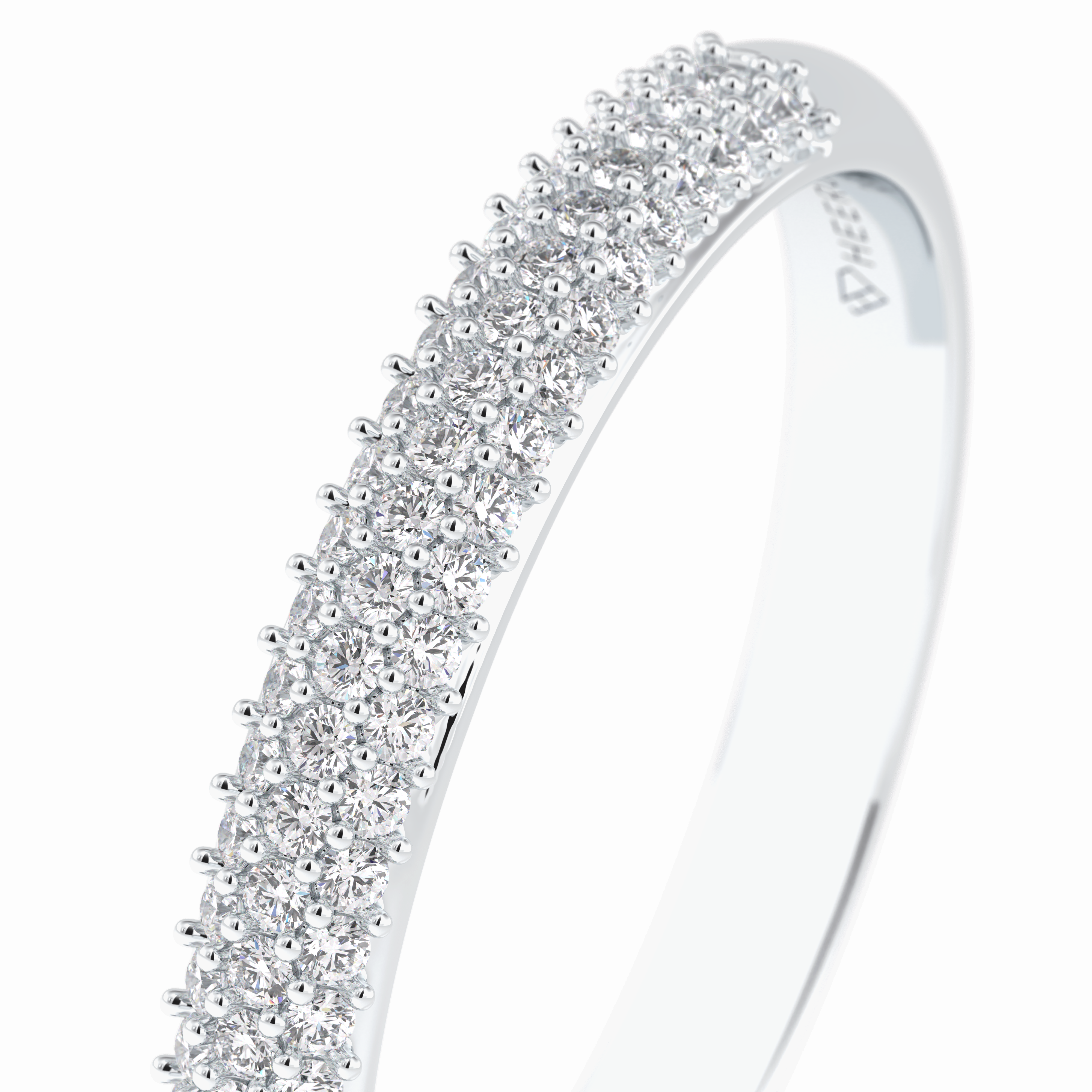 Lumina 0.27 Carat Round VS1 Lab-Grown Wedding Band in 18K White Gold