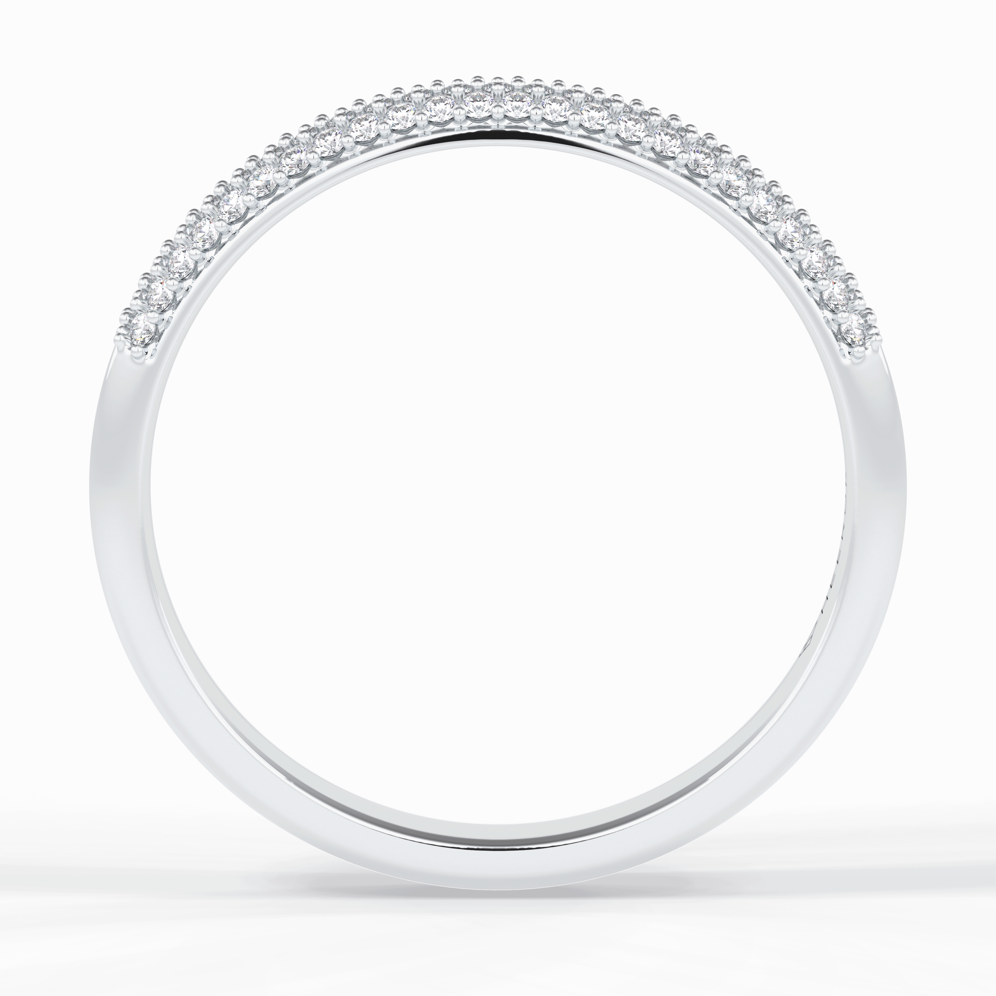 Lumina 0.27 Carat Round VS1 Lab-Grown Wedding Band in 18K White Gold