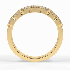 Regalia 0.46 Carat Baguette VS1 Lab-Grown Wedding Band in 18K Yellow Gold