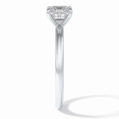Lustrous Vertex 2.00 Carat Asscher VS1 Lab-Grown Solitaire Engagement Ring in 18K Gold