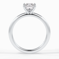 Lustrous Vertex 2.00 Carat Asscher VS1 Lab-Grown Solitaire Engagement Ring in 18K Gold