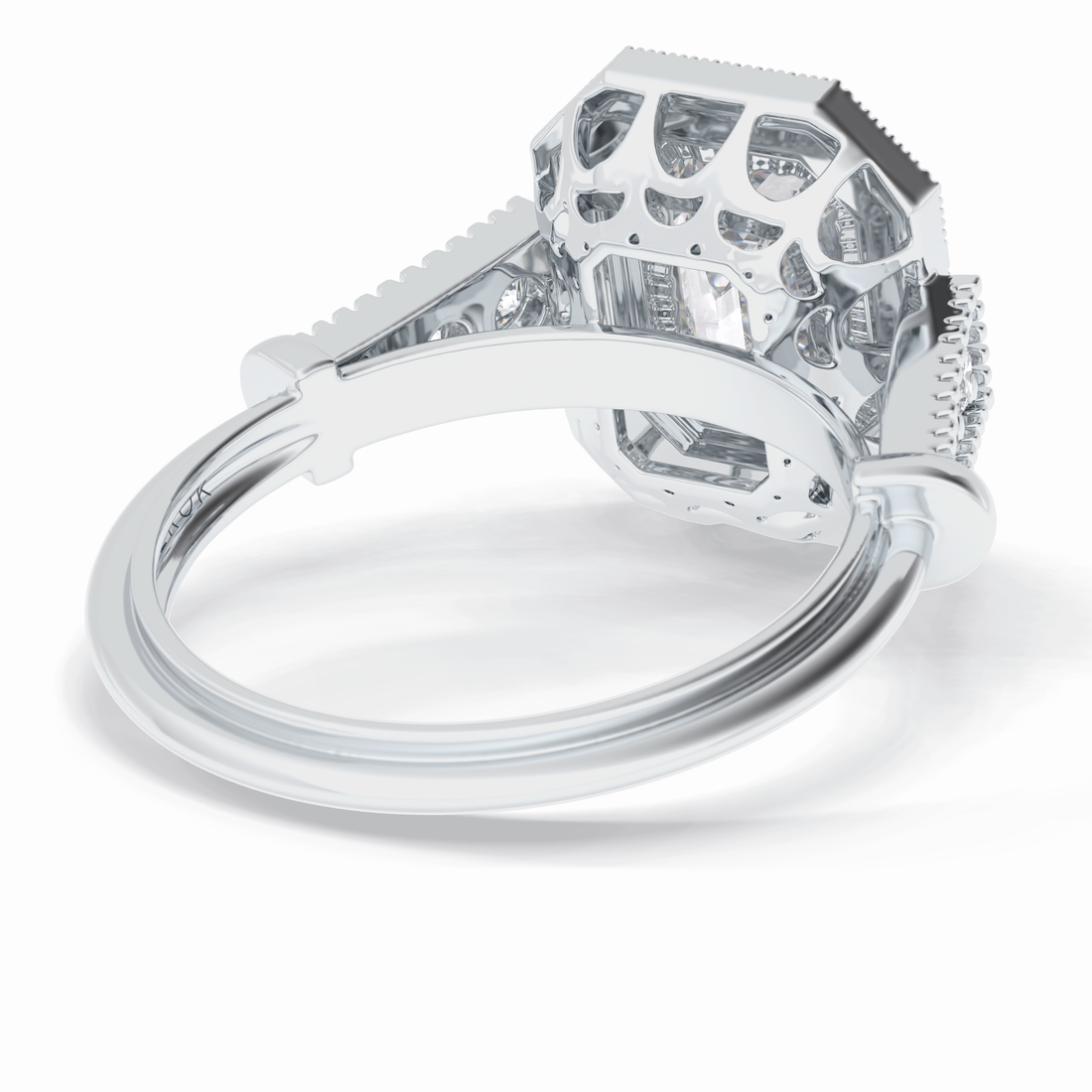 Orlienna Grace 1.13 Carat Emerald VVS Lab-Grown Engagement Ring in 18K Gold