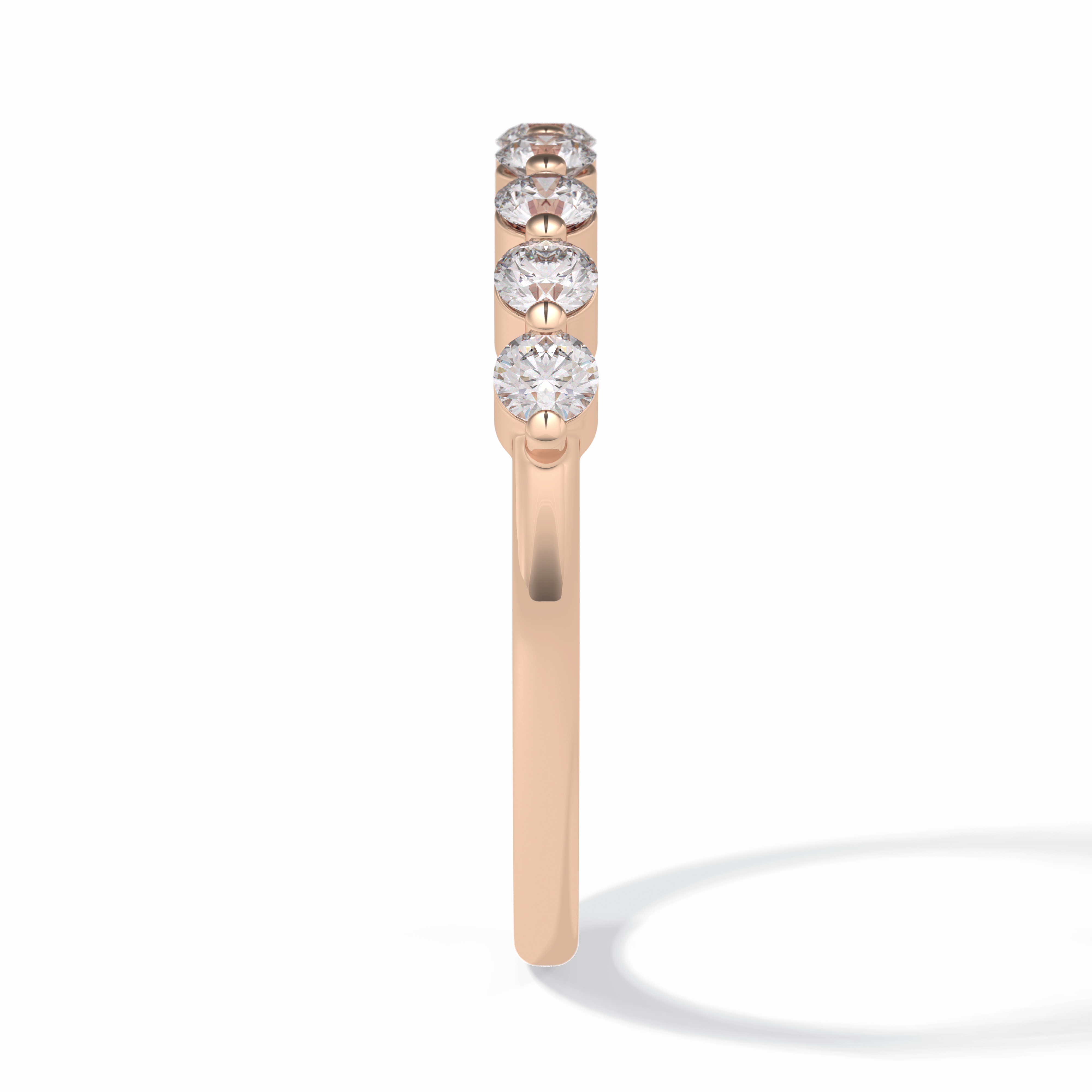 Lumina 0.47 Carat Round VVS1 Full Eternity Lab-Grown Wedding Band in 18K Rose Gold