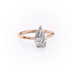 Opal Grace 1.85 Carat VVS1 Lab-Grown Hidden Halo Engagement Ring in 18K Rose Gold Right View