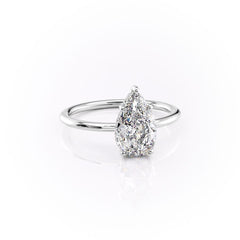 Opal Grace 1.85 Carat VVS1 Lab-Grown Hidden Halo Engagement Ring in 18K White Gold Right View