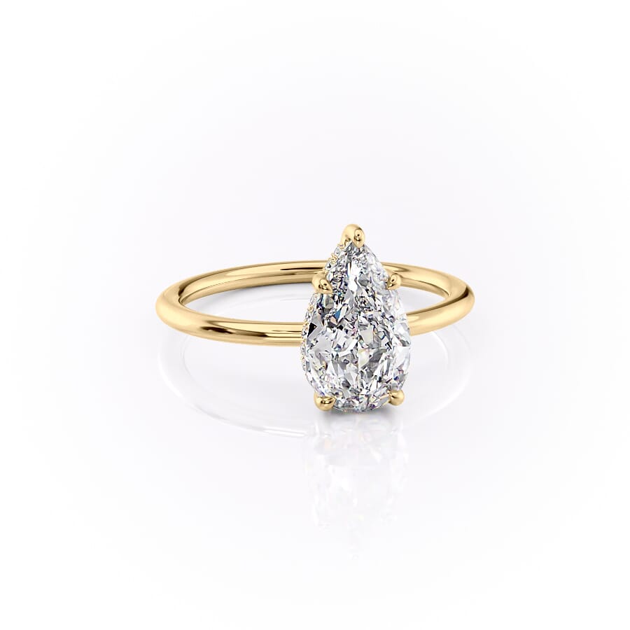 Opal Grace 1.85 Carat VVS1 Lab-Grown Hidden Halo Engagement Ring in 18K Yellow Gold Right View