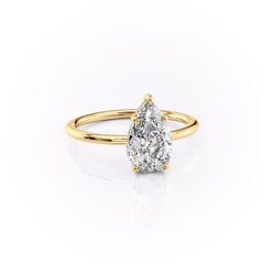 Opal Grace 1.85 Carat VVS1 Lab-Grown Hidden Halo Engagement Ring in 18K Yellow Gold Right View