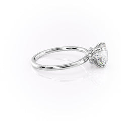 Opulent Glow 3 Carat VVS1 Lab-Grown Hidden Halo Engagement Ring in 18K White Gold Right Side View