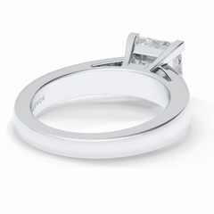 Square Solace 2.15 Carat Princess VS1 Lab-Grown Solitaire Engagement Ring in 18K Gold