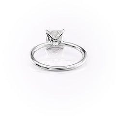 Timeless Princess 2.07 Carat VVS1 Lab-Grown Solitaire Engagement Ring in 18K White Gold Back View