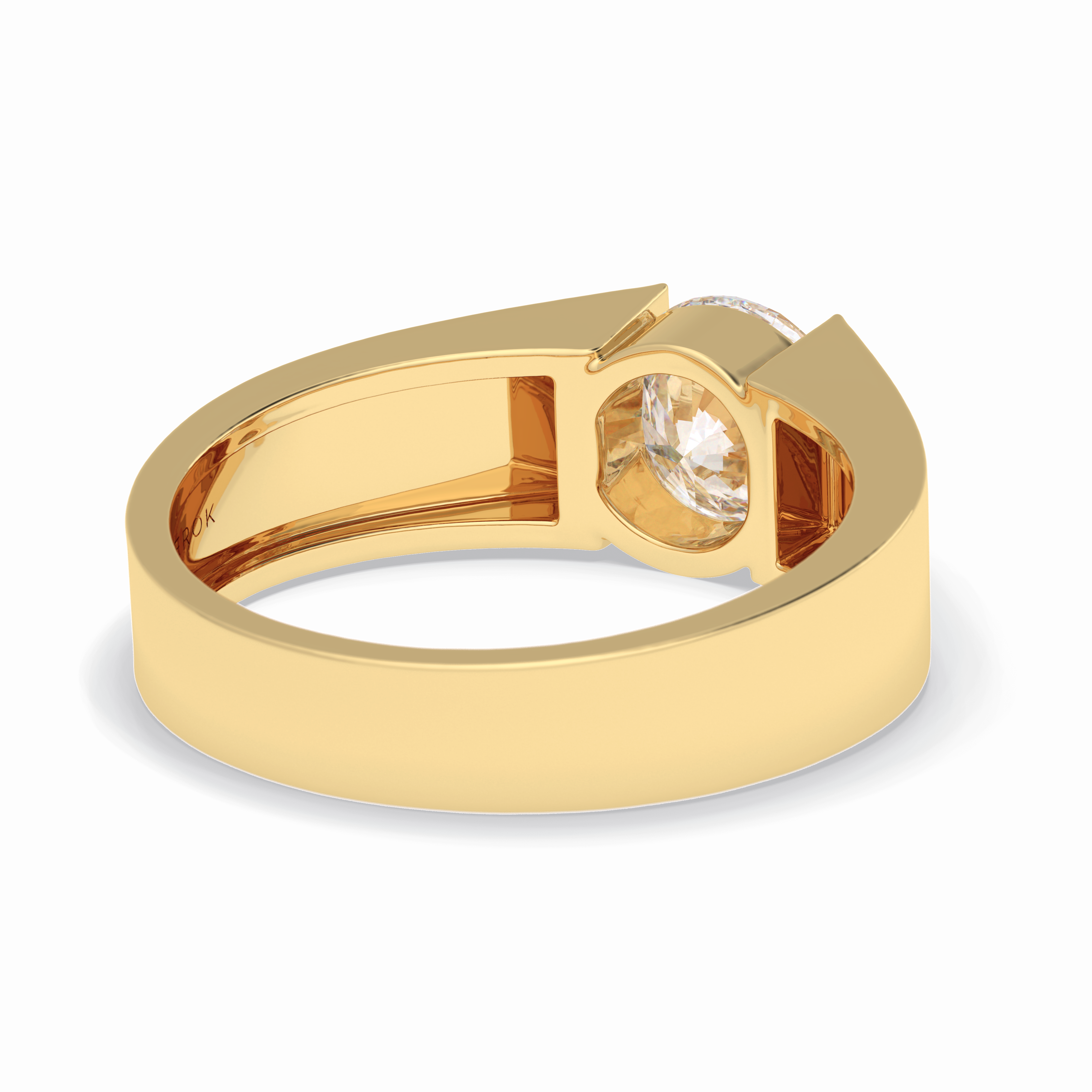 Urban 1.11 Carat Round VS1 Lab-Grown Hidden Halo Engagement Ring in 18k Gold