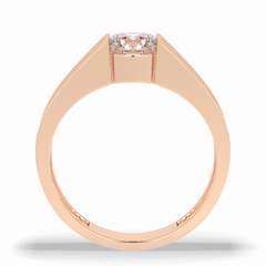 Urban 1.11 Carat Round VS1 Lab-Grown Hidden Halo Engagement Ring in 18k Gold
