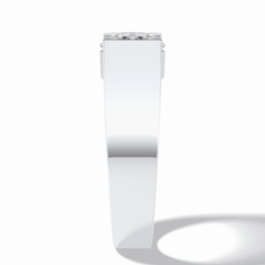 Urban 1.11 Carat Round VS1 Lab-Grown Hidden Halo Engagement Ring in 18k Gold